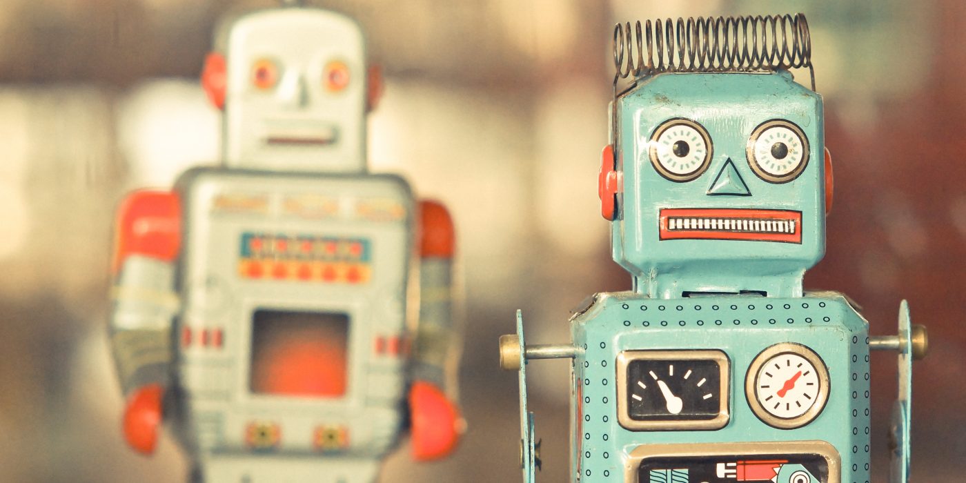 old classic tin toy robots